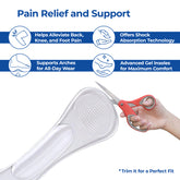 Dr Foot Clear Gel Insoles - Supportive cushioning for women